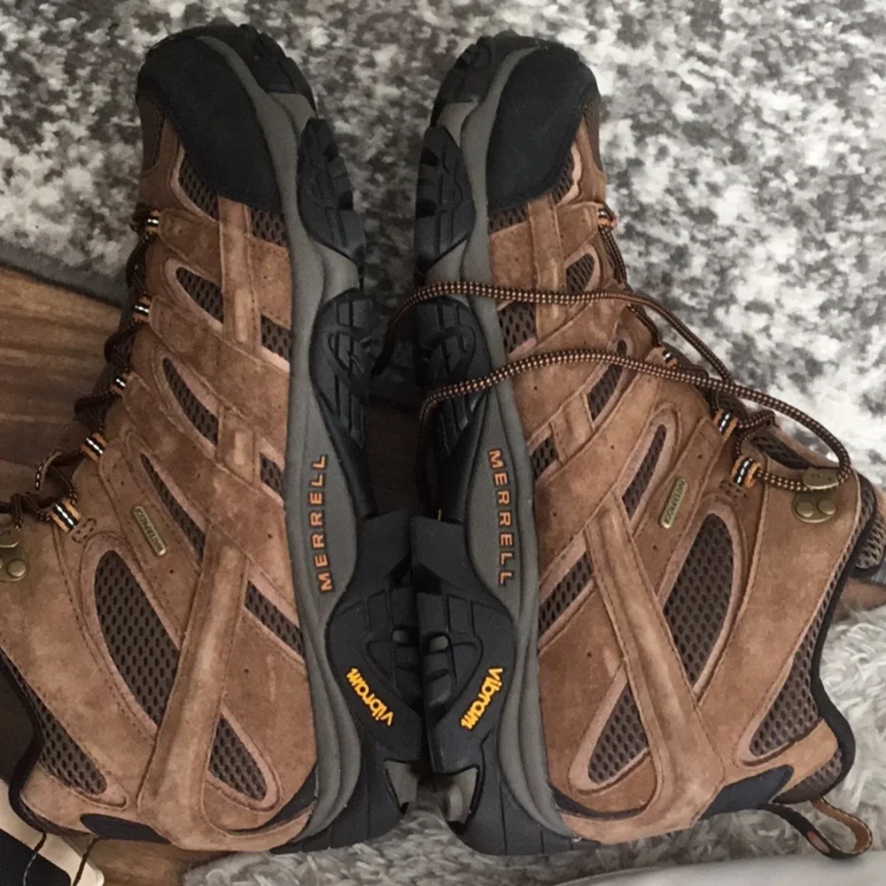 Merrell Moab 2 Mid Waterproof Hiking Shoes / Boots Mens Size 13 Brown J06051